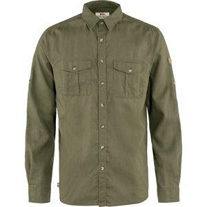 FJALLRAVEN ÖVIK TRAVEL SHIRT- olive green, men’s small